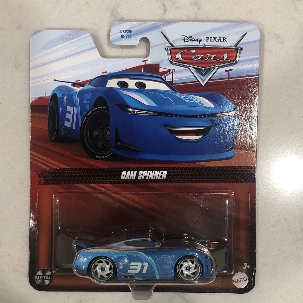 Mattel Cars Cam Spinner Blue Toy Vehicle